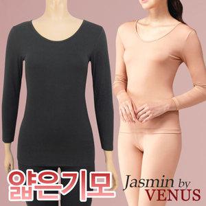 [자스민by비너스]얇은기모 9부동내의 상하세트(JLG4124cl)90~100