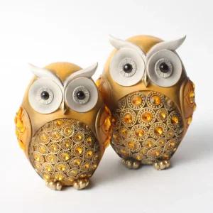 골드 오리엔탈 부엉이 장식품 풍수 인테리어 부엉이 장식 소품 집들이 개업 이사 선물개업 집들이 선물