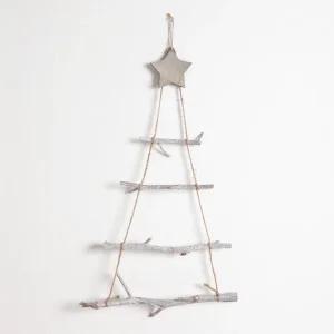 크리스마스 벽걸이 트리 나무 무장식 우드 60cm 소품 용품 데코 선물 꾸미기 만들기 DIY 재료 인테리어