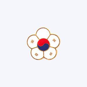 군인 뱃지 / 무궁화 태극기 배지 BG003 - 밀리터리 브로치 귀여운 에코백 가방 필통 꽃