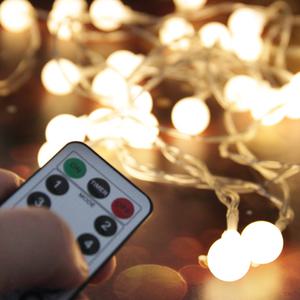 LED앵두전구 30구 50구 알전구 건전지포함 전구트리