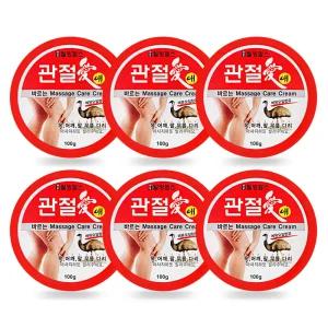 웰빙헬스 관절애 마사지 크림 100g 6개 바디 쿨크림