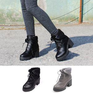 따뜻한 여성 겨울 퍼 털 앵클 워커 털신 부츠 퍼부츠 방한화 방한신발 888NM