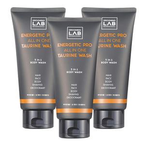 그루밍랩 남자 올인원 바디워시 에너제틱 5 in 1 타우린워시 300ml 3개입