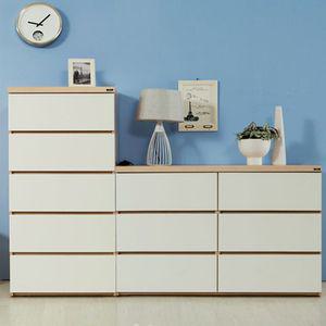 아르메 레스트 서랍장 세트(1200 빅와이드 3단+600 5단)