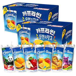 카프리썬200ml x 20개 / 농심 카프리선 오렌지 망고 사과 사파리 정글 펀알람