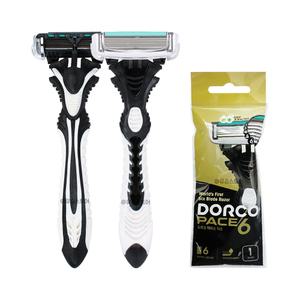 도루코 페이스6 6중날 일회용 면도기 포장 5개