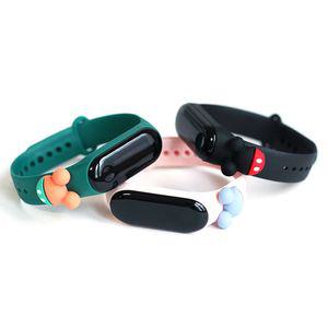 터치 전자시계 LED 손목 시계 스크린 실리콘 날짜 기능