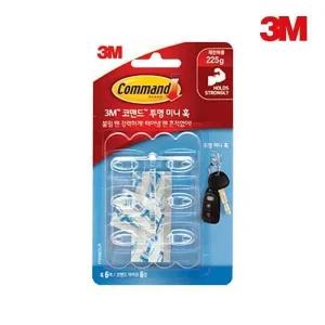 3M 코맨드 투명 미니 훅 17006CLR