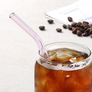 마카 내열 유리빨대 핑크