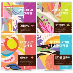 칸타타 원두커피 분쇄 900g/아메리카노 모카 헤이즐넛 드립 여과지