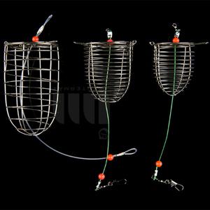 낚시 스텐 와이어 맨 카고 채비 카고망  집어통 소 중 대 미끼통 원투낚시