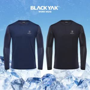 블랙야크 남자 쿨티셔츠 긴팔 여름 남성 냉감 쿨링티셔츠 아이스 기능성 P-MN