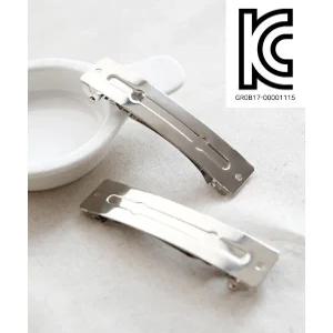 헤어핀만들기 머리핀재료 삔부자재 악세사리부자재 (폭2cm) 8cm 납작자동 핀대 5개