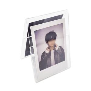 사진액자 미니 투명 양면세로 0637 스탠드 포토 카드 탁상