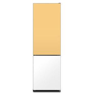 하이얼 HRP255MDVW 글라스 도어 냉장고 상냉장 하냉동 244L