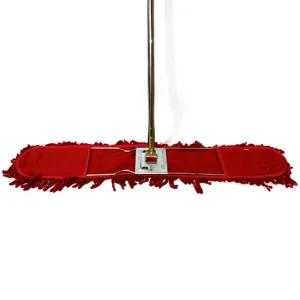 제이오마켓 기름걸레 리스킹 105cm 스텐자루 세트/강당 복도 체육관 대형 밀대 걸레