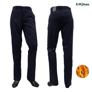 SMJ958k 잔피엘 기모 정장바지 기본일자 남자 겨울 바지 중년 남성 신사복 바