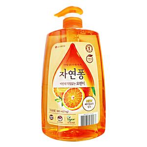엘지 자연퐁 주방세제 비린내 걱정없는 오렌지 980ml 1개