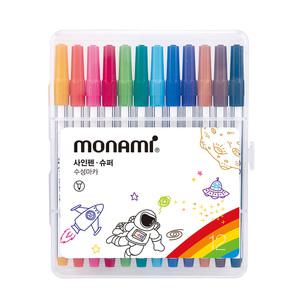 모나미 슈퍼 싸인펜 사인펜 슈퍼싸인펜 (12색)
