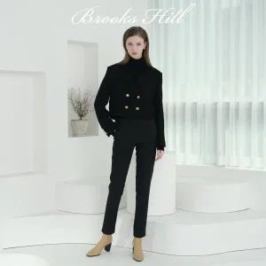 [마르조][브룩스힐]여성 본딩 기모팬츠 블랙