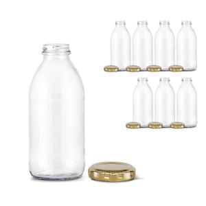 유리 주스병 500ml 골드캡 (8개입)