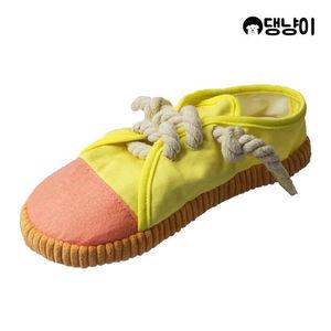 [댕냥이] 강아지 노즈워크 삑삑이 노란 신발 장난감