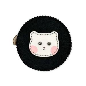 [오피스스쿨] 토단(TD) 원형 가죽 곰돌이 동전지갑 만들기 1인세트 DIY 가죽지갑 지갑만들기