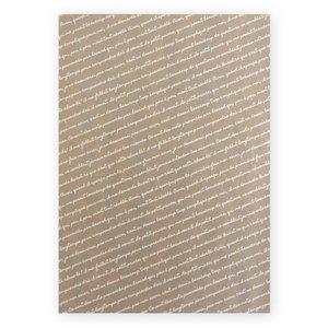 [이룸팩]왁스페이퍼 브라운스크립트/유산지/샌드위치 포장지