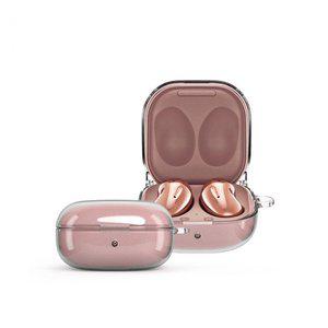 포유 +LOOK 블루투스 이어폰 갤럭시 버즈2 Pro Live 공용 힌지형 하드 투명 케이스