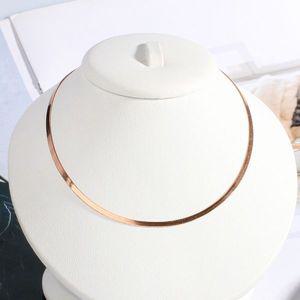 14K 18K 뱀줄 목걸이 스네이크 오메가 체인 초커 데일리 레이어드 여자 친구 선물