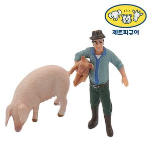 제트피규어 잭슨 농부 사람 사육사 피규어 농장 스몰월드