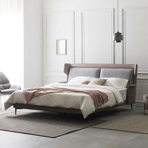 [롯데백화점]헤르짐머 카멜리아 소파형 패브릭 가죽 침대 킹 K (색상 2종 택 1)