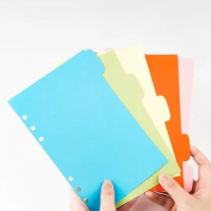 A5 바인더 인덱스 5p 페이지 플래너 커버 다꾸 내지 스프링 6공