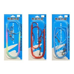 다용도 분실방지 와이어 핀도래형 스프링줄 2M