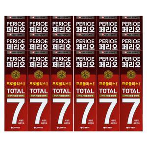 엘지 페리오 토탈 7 치약 마일드 레몬민트 140g 3개입 X 6개