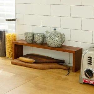 몰리 멀바우 원목 선반 다용도 정리대 GO22076