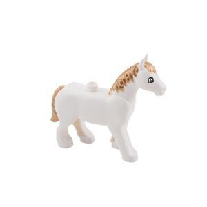 레고 듀플로 호환 피규어 동물 - 45. 백마 - 1