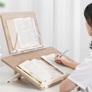 우드 2단 독서대 북스탠드 각도조절 태블릿  거치대 독서 책 받침대 필기가능