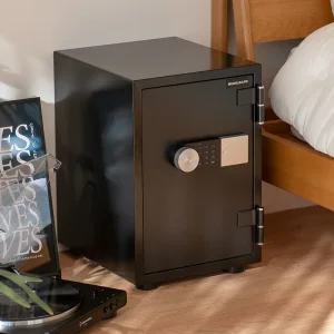 ZE45 블랙 50kg new 디지털 60분 내화인증 금고 서랍장착 마비기능 가정용 사무