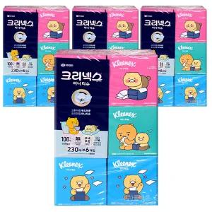크리넥스 카카오 미니 각티슈 230매 6개입x4팩