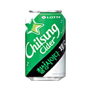 롯데칠성 제로칠성사이다 355ml 24캔 탄산음료캔 탄산캔음료