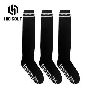 논슬립 링글 오버 니삭스 여성 스포츠 골프 양말 블랙 3팩