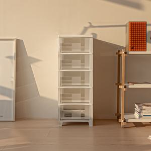 아임홈리빙 베이직 투명 다용도 플라스틱 서랍장 5단