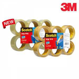 3M 스카치 두배 강력한 포장용 테이프 3615R-6 박스테이프 OPP테이프 택배테이프 포장테이프 테이프 투명테