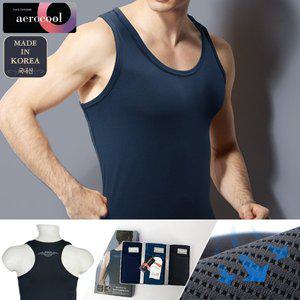 [스페클로]에어매쉬 에어로쿨 런닝 남성나시속옷 3종세트 남자/민소매
