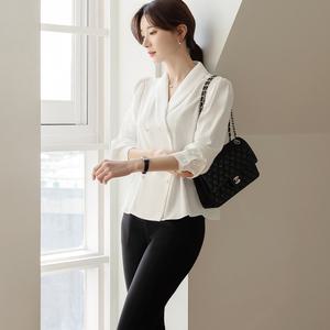 [시크라인] 앱솔린 숄카라 블라우스