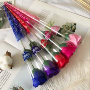 비누장미꽃 시들지않는꽃 비누꽃 한송이 장미꽃 단체 대량 선물 이벤트