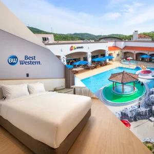 (충남) 아산스파비스+베스트웨스턴 아산 호텔 2인 3인 패키지 (객실+워터파크) 구 슈어스테이