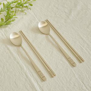 놋향 방짜유기 2인 거북 수저세트 놋수저